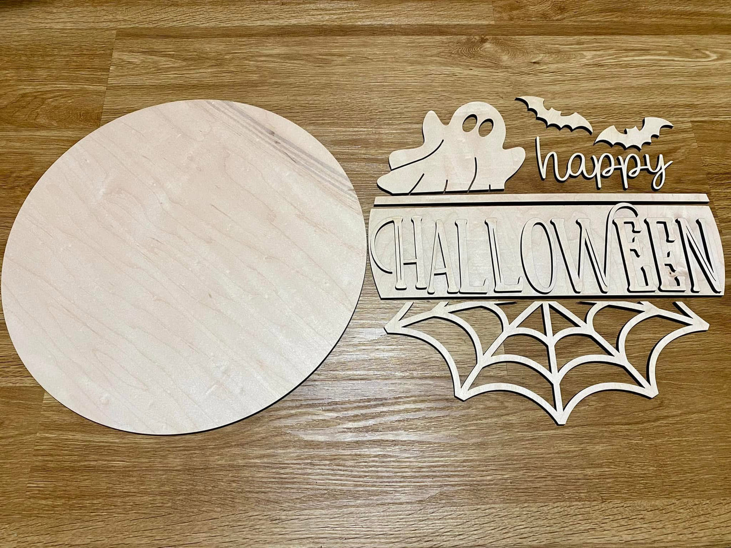 DIY, happy Halloween door hanger